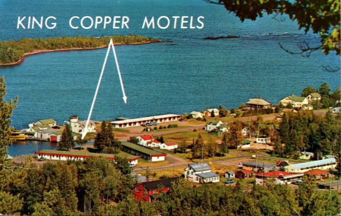 King Copper Motels - Vintage Postcard (newer photo)